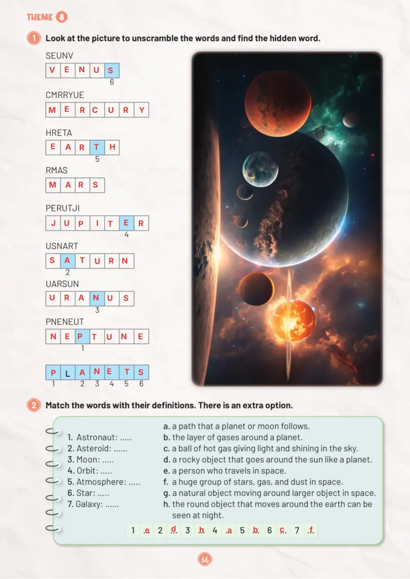 5. Sınıf İngilizce Ders Kitabı Cevapları Meb Yayınları Work Book 1. Kitap Sayfa 66 Çözüm Görseli