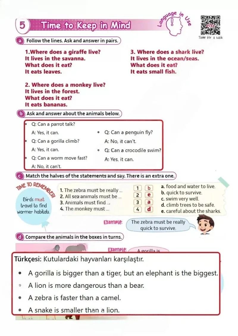 5. Sınıf İngilizce Ders Kitabı Cevapları Meb Yayınları Sayfa 118 Çözüm Görseli