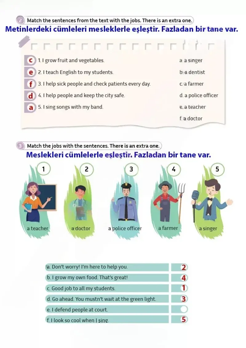 5. Sınıf İngilizce Ders Kitabı Cevapları Meb Yayınları Sayfa 23 Çözüm Görseli
