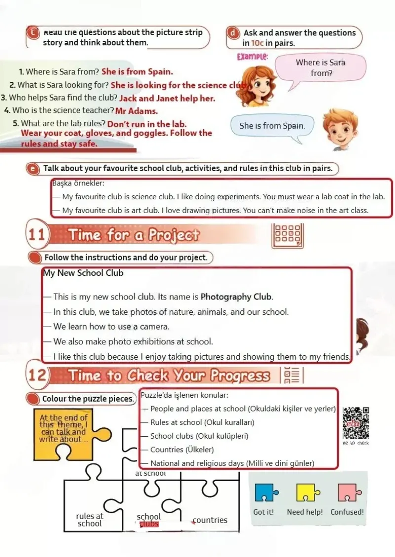 5. Sınıf İngilizce Ders Kitabı Cevapları Meb Yayınları Sayfa 40 Çözüm Görseli