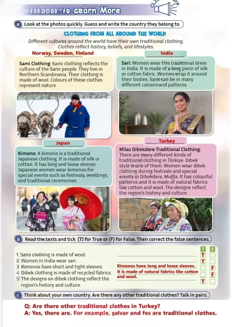 5. Sınıf İngilizce Ders Kitabı Cevapları Meb Yayınları Sayfa 66 Çözüm Görseli