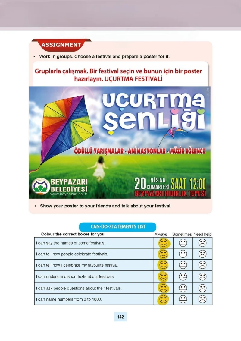 5. Sınıf İngilizce Ders Kitabı Cevapları Özgün Yayınları Sayfa 142 Çözüm Görseli