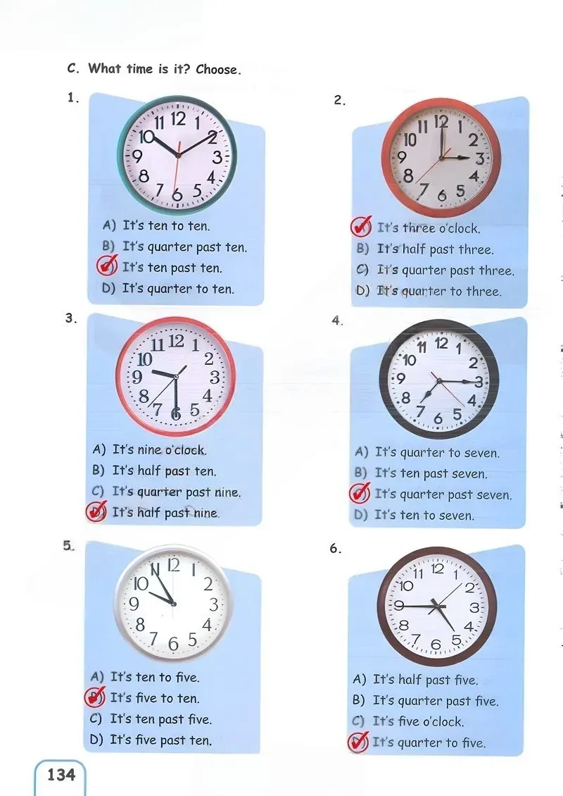 5. Sınıf İngilizce Ders Kitabı Cevapları Pasifik Yayınları Sayfa 134 Çözüm Görseli