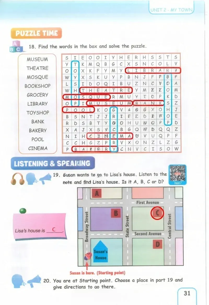5. Sınıf İngilizce Ders Kitabı Cevapları Pasifik Yayınları Sayfa 31 Çözüm Görseli