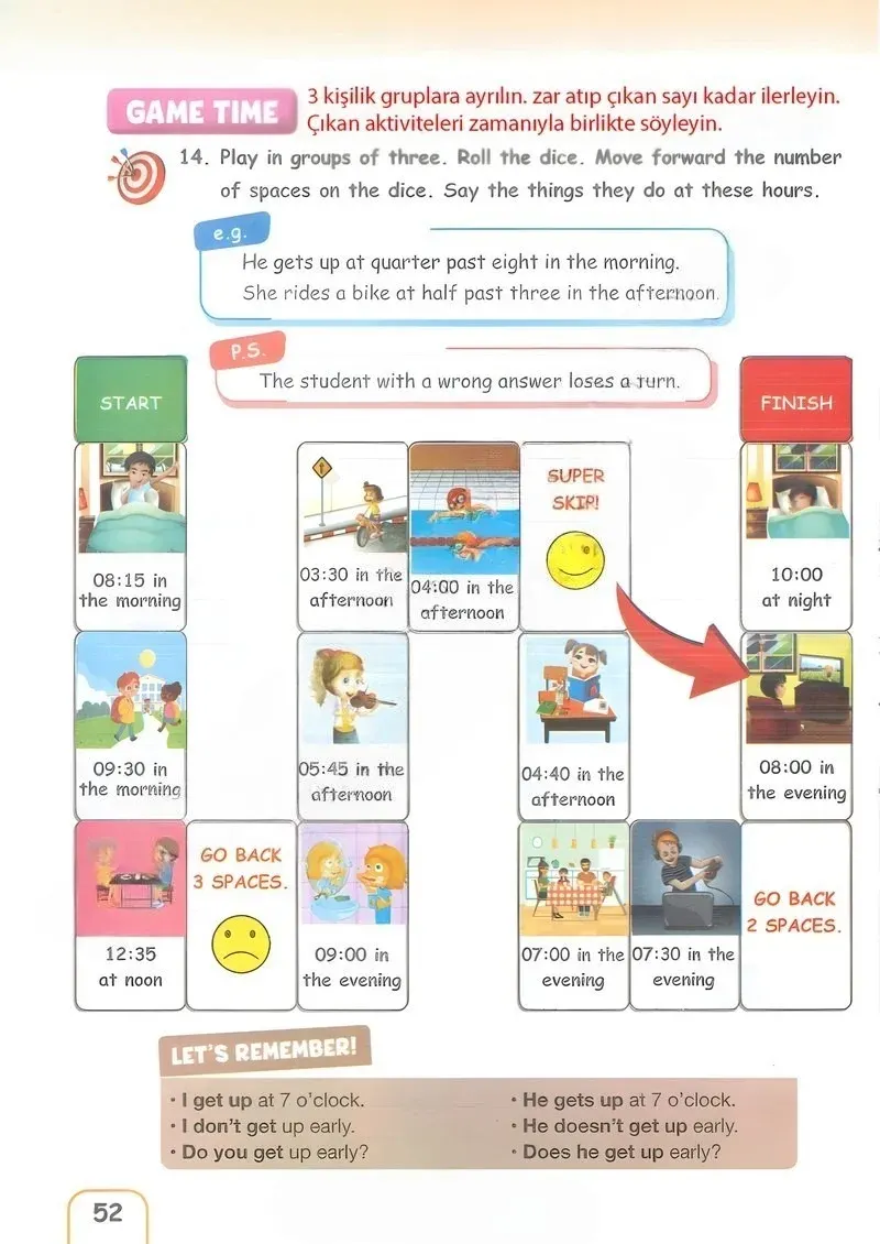5. Sınıf İngilizce Ders Kitabı Cevapları Pasifik Yayınları Sayfa 52 Çözüm Görseli