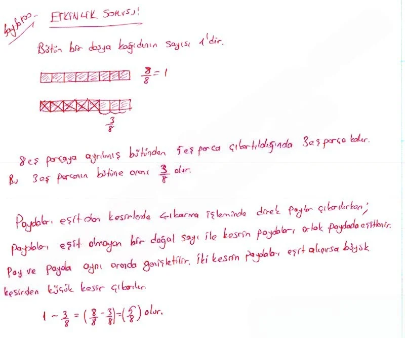 5. Sınıf Matematik Ders Kitabı Cevapları Koza Yayınları Sayfa 100 Çözüm Görseli