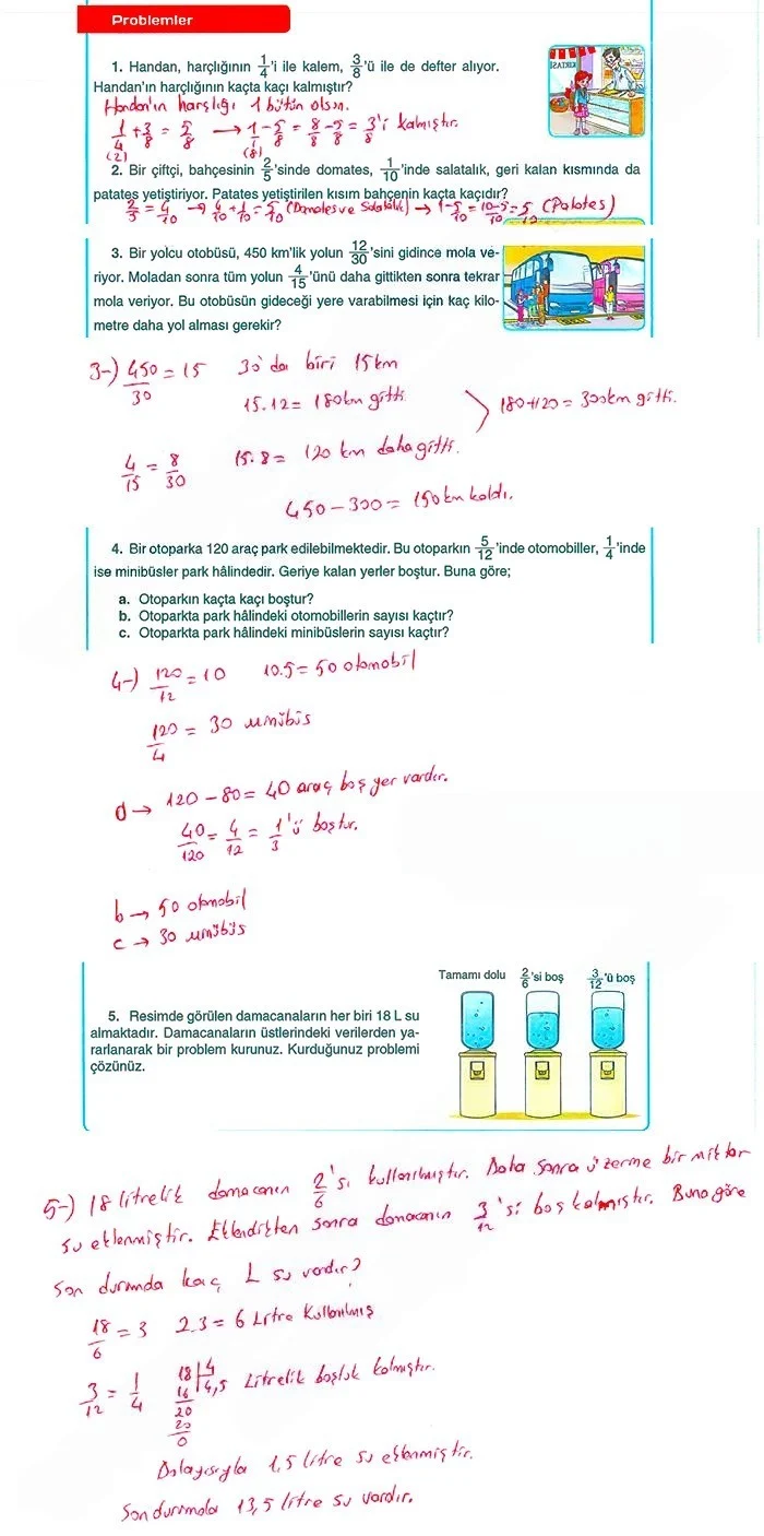5. Sınıf Matematik Ders Kitabı Cevapları Koza Yayınları Sayfa 104 Çözüm Görseli
