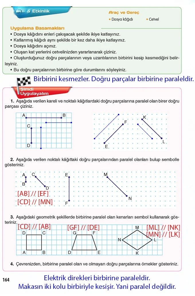5. Sınıf Matematik Ders Kitabı Cevapları Koza Yayınları Sayfa 164 Çözüm Görseli