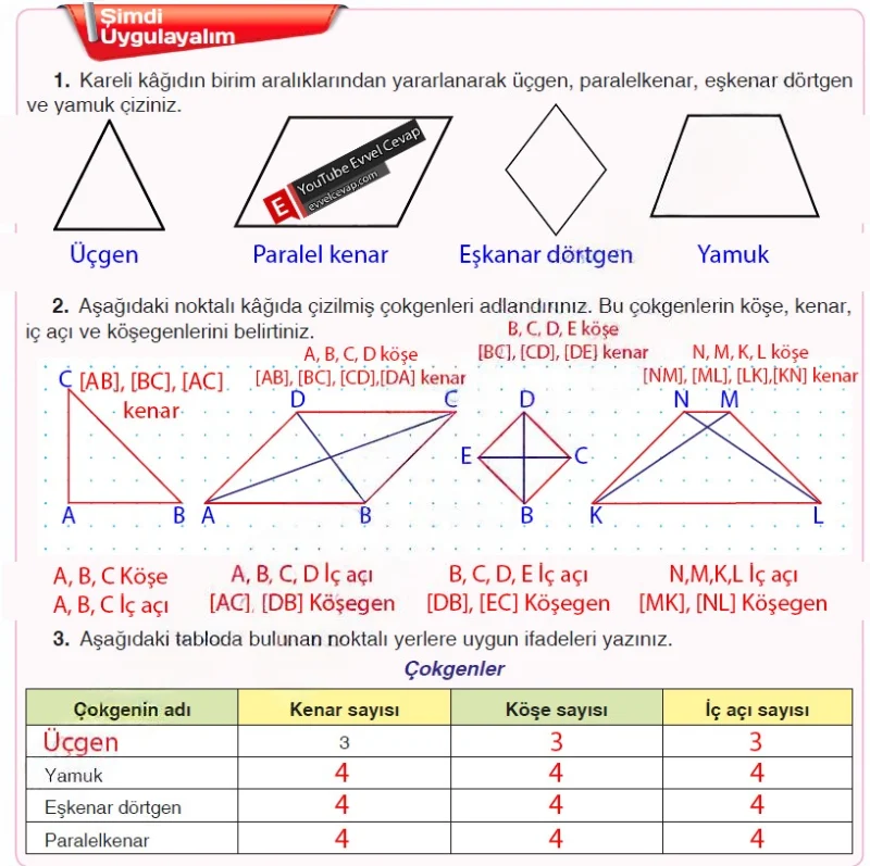 5. Sınıf Matematik Ders Kitabı Cevapları Koza Yayınları Sayfa 167 Çözüm Görseli
