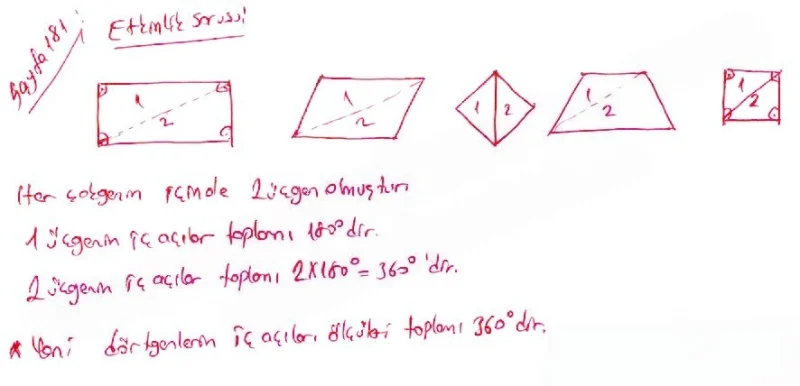 5. Sınıf Matematik Ders Kitabı Cevapları Koza Yayınları Sayfa 181 Çözüm Görseli