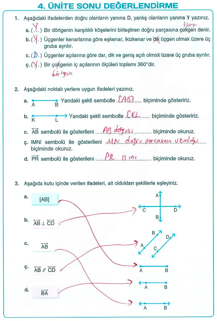 5. Sınıf Matematik Ders Kitabı Cevapları Koza Yayınları Sayfa 185 Çözüm Görseli