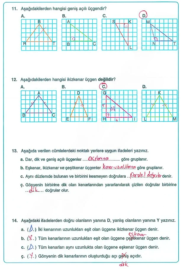 5. Sınıf Matematik Ders Kitabı Cevapları Koza Yayınları Sayfa 188 Çözüm Görseli