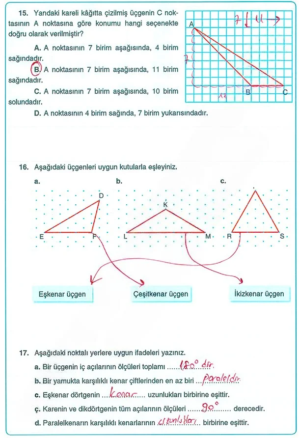 5. Sınıf Matematik Ders Kitabı Cevapları Koza Yayınları Sayfa 189 Çözüm Görseli