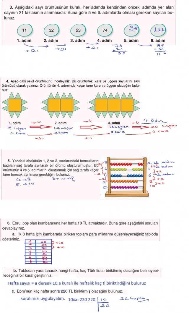 5. Sınıf Matematik Ders Kitabı Cevapları Koza Yayınları Sayfa 22 Çözüm Görseli