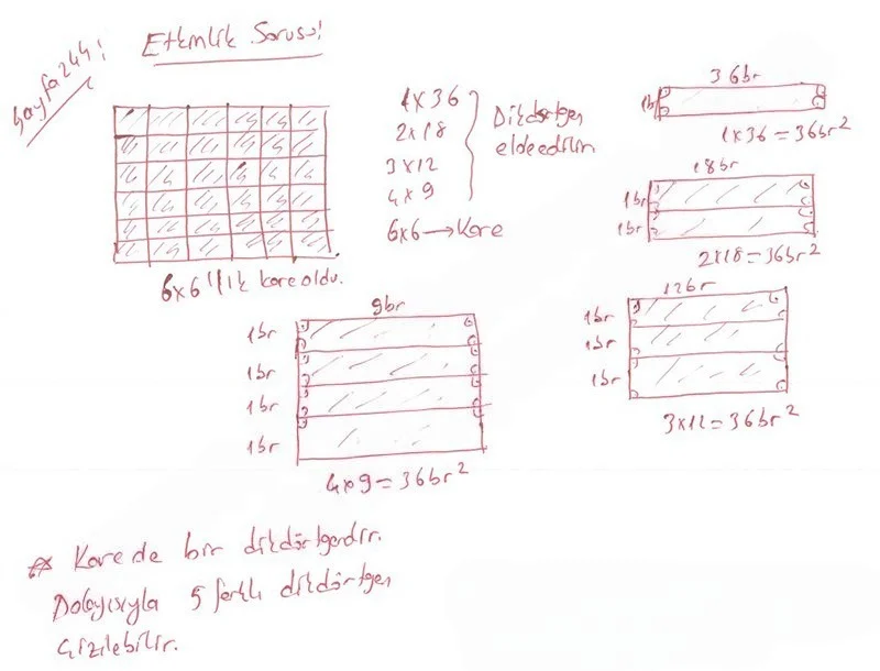 5. Sınıf Matematik Ders Kitabı Cevapları Koza Yayınları Sayfa 244 Çözüm Görseli