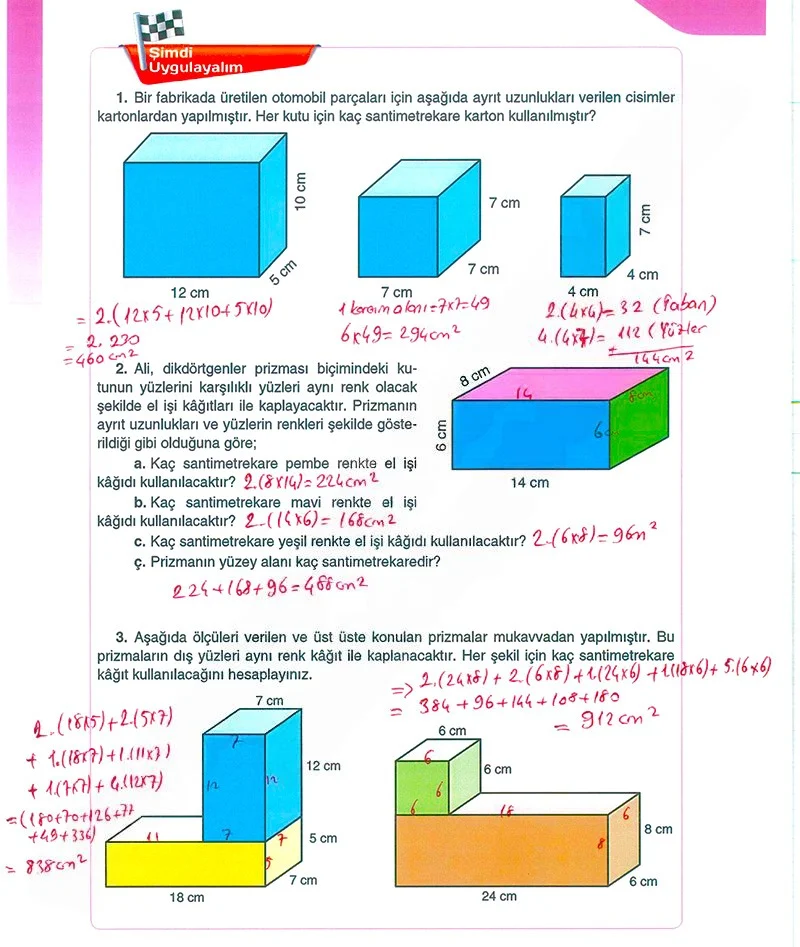 5. Sınıf Matematik Ders Kitabı Cevapları Koza Yayınları Sayfa 256 Çözüm Görseli