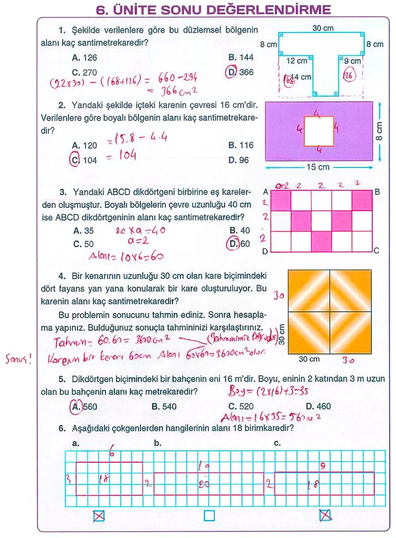 5. Sınıf Matematik Ders Kitabı Cevapları Koza Yayınları Sayfa 257 Çözüm Görseli