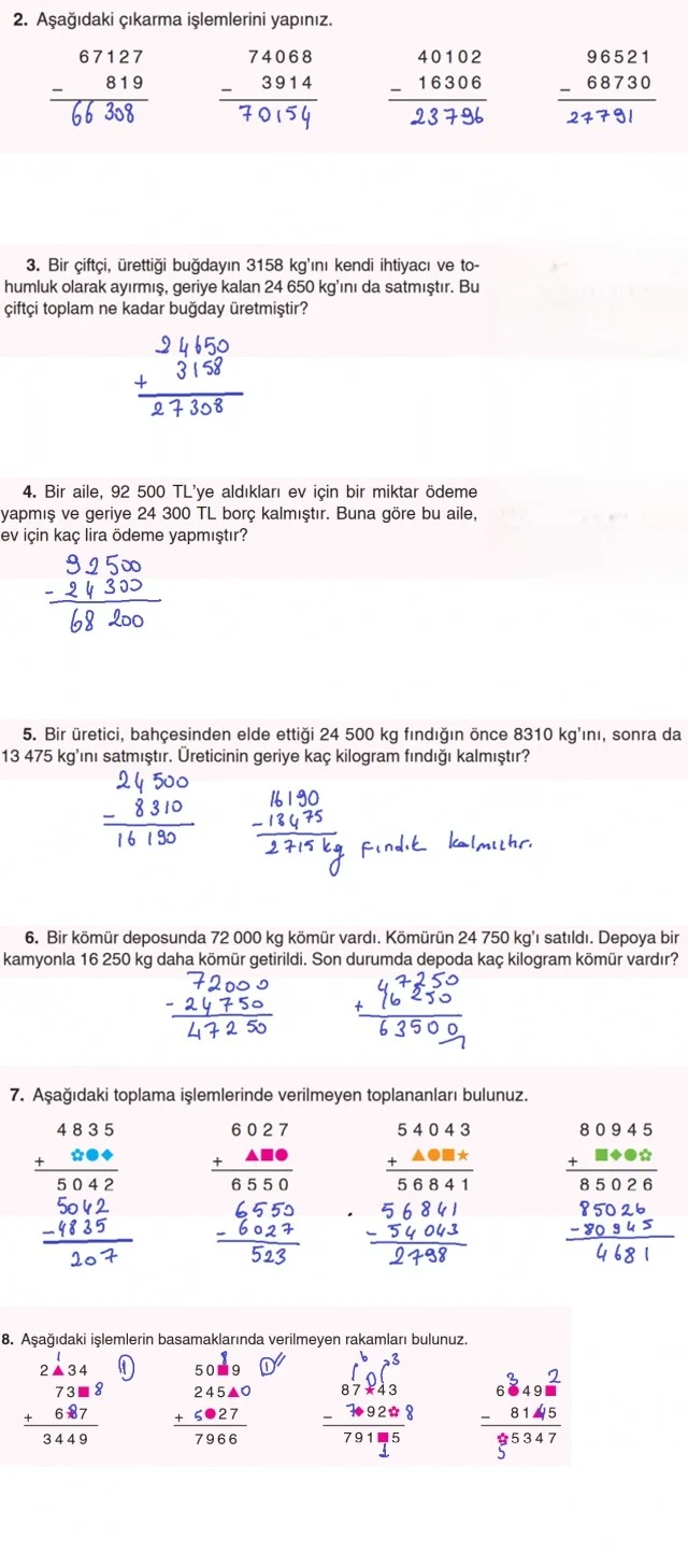 5. Sınıf Matematik Ders Kitabı Cevapları Koza Yayınları Sayfa 30 Çözüm Görseli