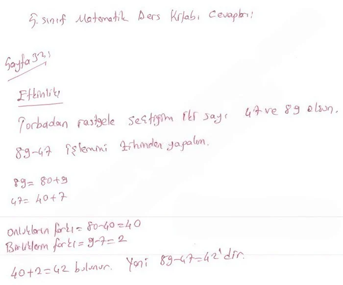 5. Sınıf Matematik Ders Kitabı Cevapları Koza Yayınları Sayfa 32 Çözüm Görseli