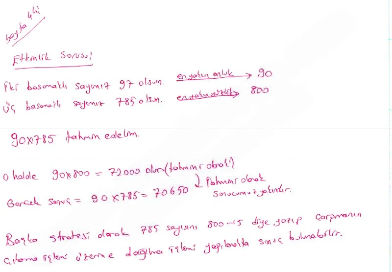 5. Sınıf Matematik Ders Kitabı Cevapları Koza Yayınları Sayfa 44 Çözüm Görseli