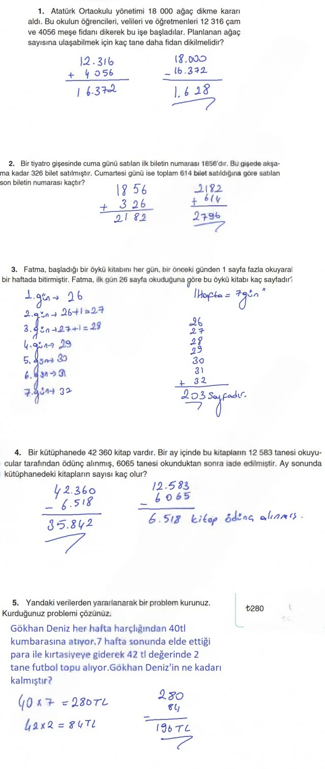 5. Sınıf Matematik Ders Kitabı Cevapları Koza Yayınları Sayfa 67 Çözüm Görseli