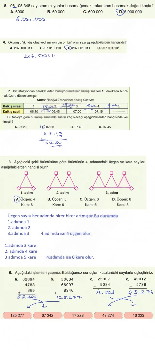 5. Sınıf Matematik Ders Kitabı Cevapları Koza Yayınları Sayfa 70 Çözüm Görseli