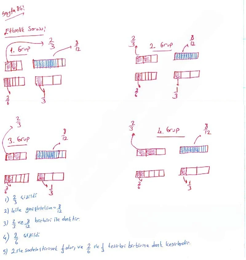 5. Sınıf Matematik Ders Kitabı Cevapları Koza Yayınları Sayfa 86 Çözüm Görseli
