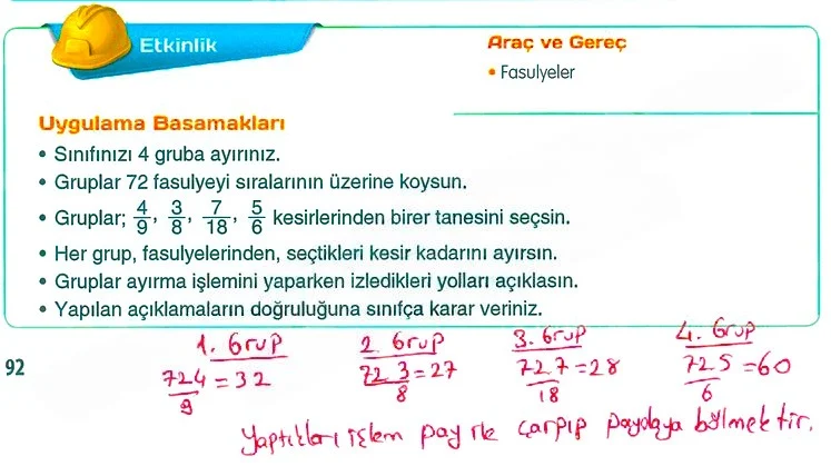 5. Sınıf Matematik Ders Kitabı Cevapları Koza Yayınları Sayfa 92 Çözüm Görseli