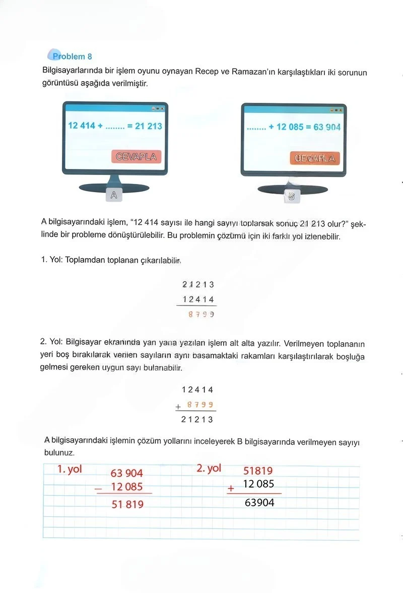 5. Sınıf Matematik Ders Kitabı Cevapları Meb Yayınları 1.Kitap Sayfa 118 Çözüm Görseli