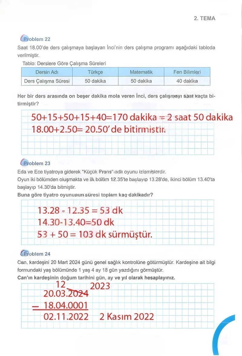 5. Sınıf Matematik Ders Kitabı Cevapları Meb Yayınları 1.Kitap Sayfa 133 Çözüm Görseli