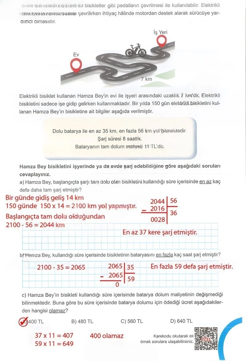 5. Sınıf Matematik Ders Kitabı Cevapları Meb Yayınları 1.Kitap Sayfa 137 Çözüm Görseli