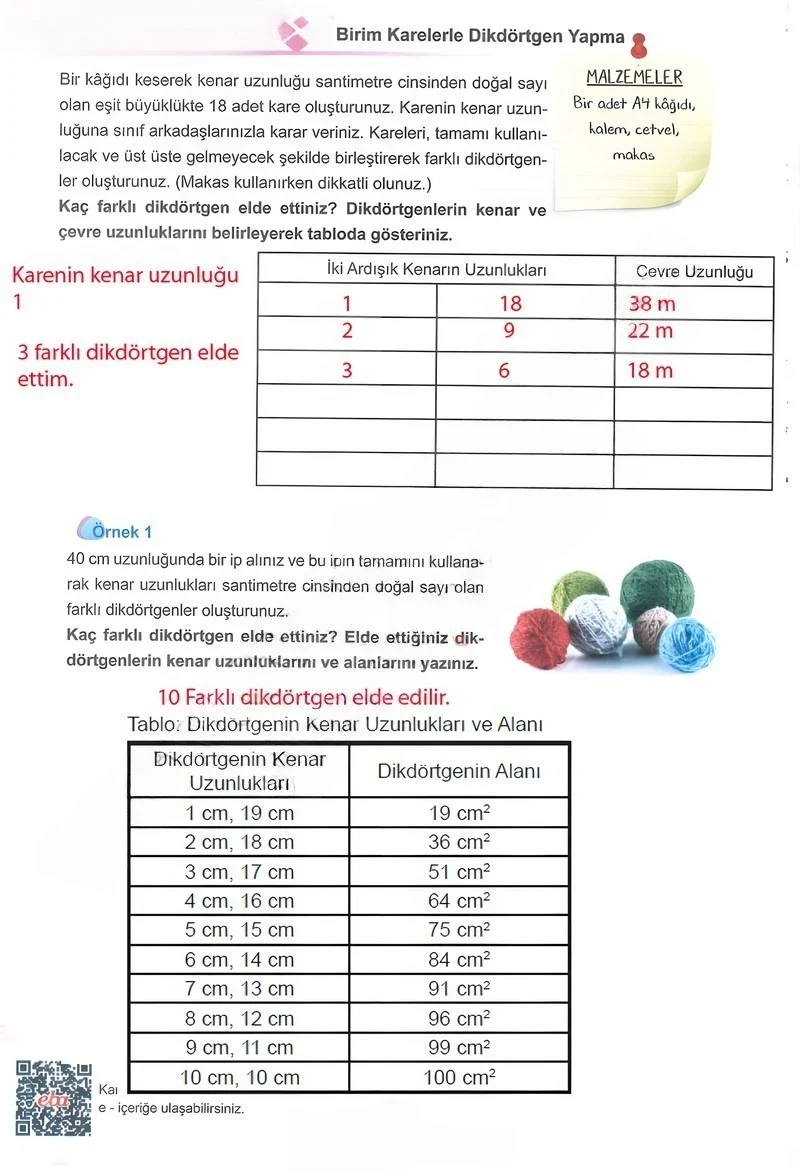 5. Sınıf Matematik Ders Kitabı Cevapları Meb Yayınları 1.Kitap Sayfa 154 Çözüm Görseli