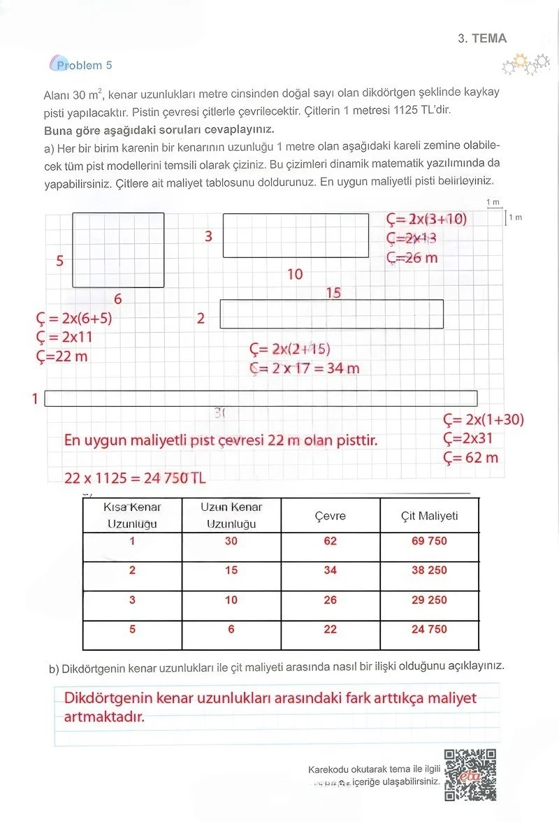 5. Sınıf Matematik Ders Kitabı Cevapları Meb Yayınları 1.Kitap Sayfa 163 Çözüm Görseli
