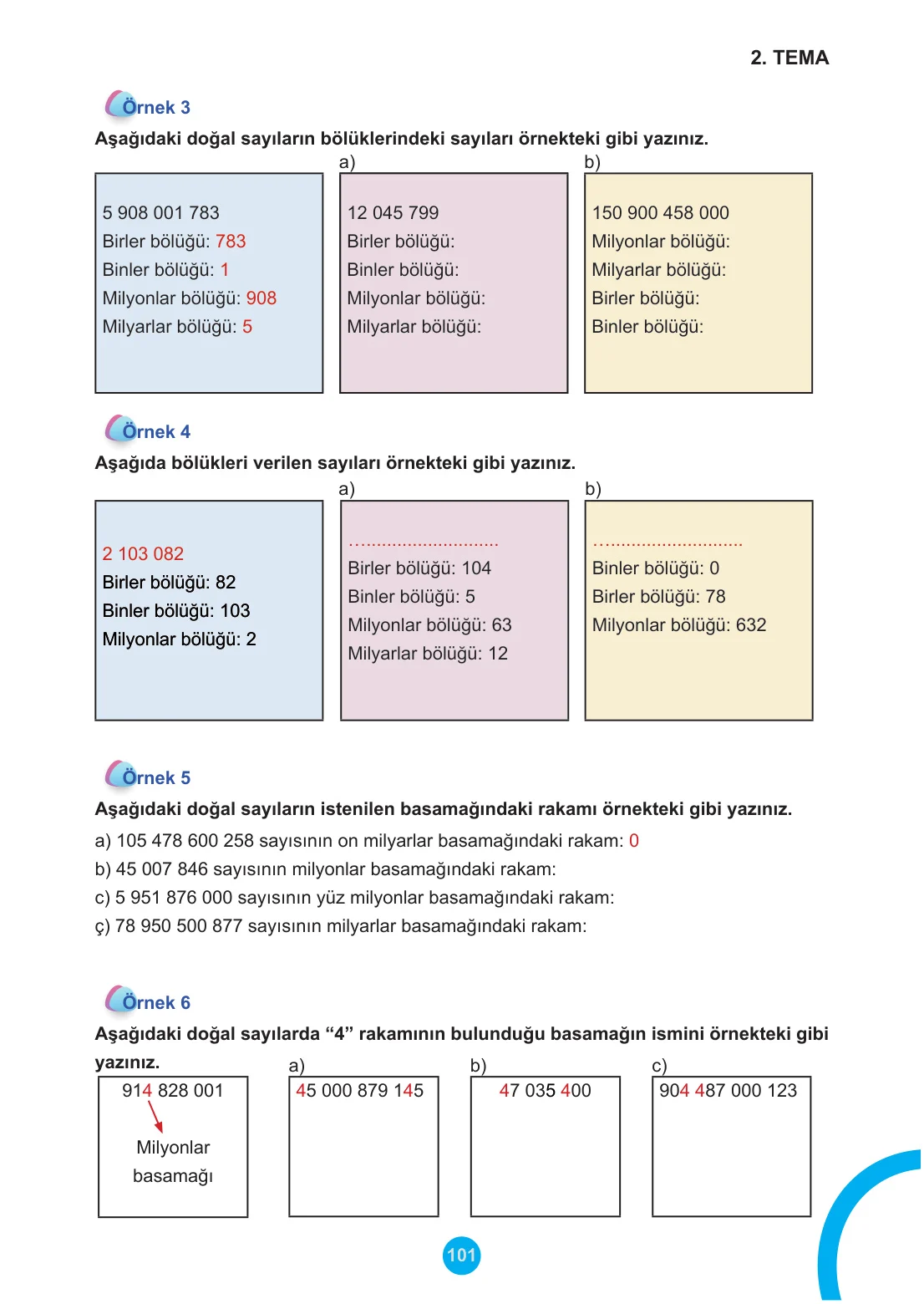 5. Sınıf Matematik Ders Kitabı Cevapları Meb Yayınları 1. Kitap Sayfa 101