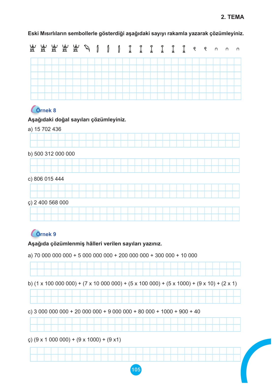 5. Sınıf Matematik Ders Kitabı Cevapları Meb Yayınları 1. Kitap Sayfa 105