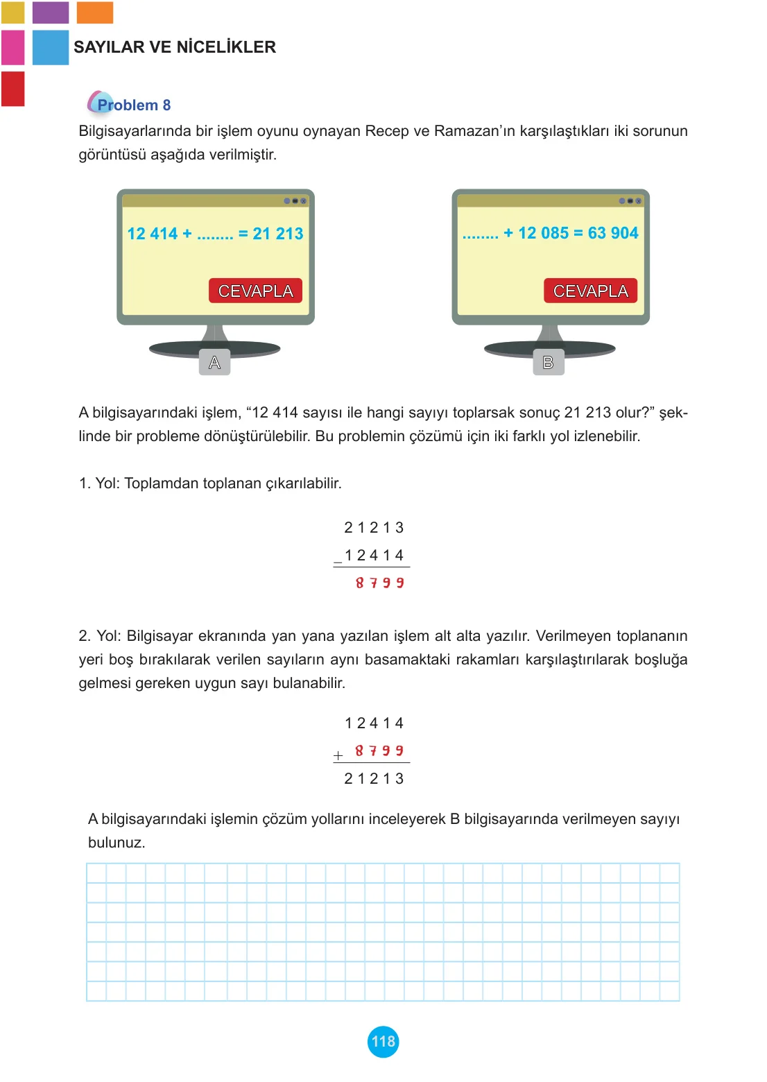 5. Sınıf Matematik Ders Kitabı Cevapları Meb Yayınları 1. Kitap Sayfa 118