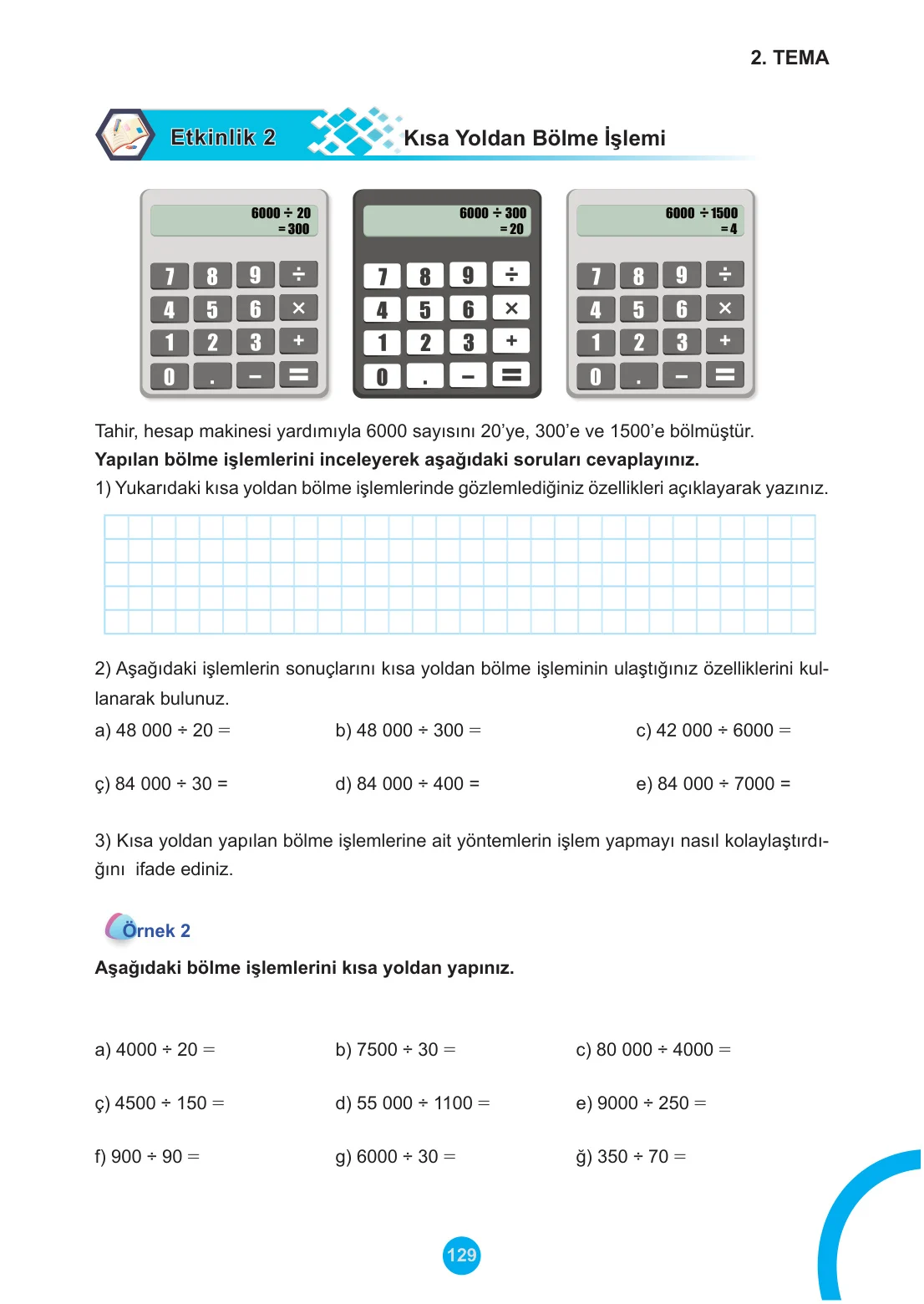 5. Sınıf Matematik Ders Kitabı Cevapları Meb Yayınları 1. Kitap Sayfa 129