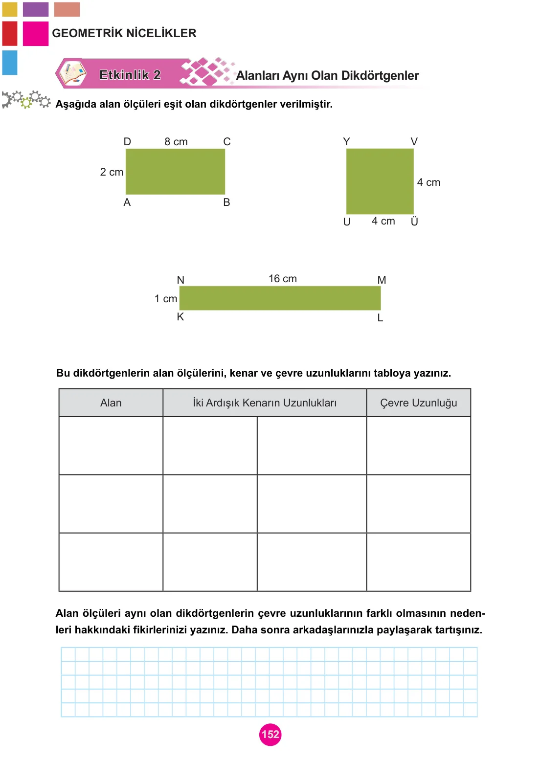5. Sınıf Matematik Ders Kitabı Cevapları Meb Yayınları 1. Kitap Sayfa 152