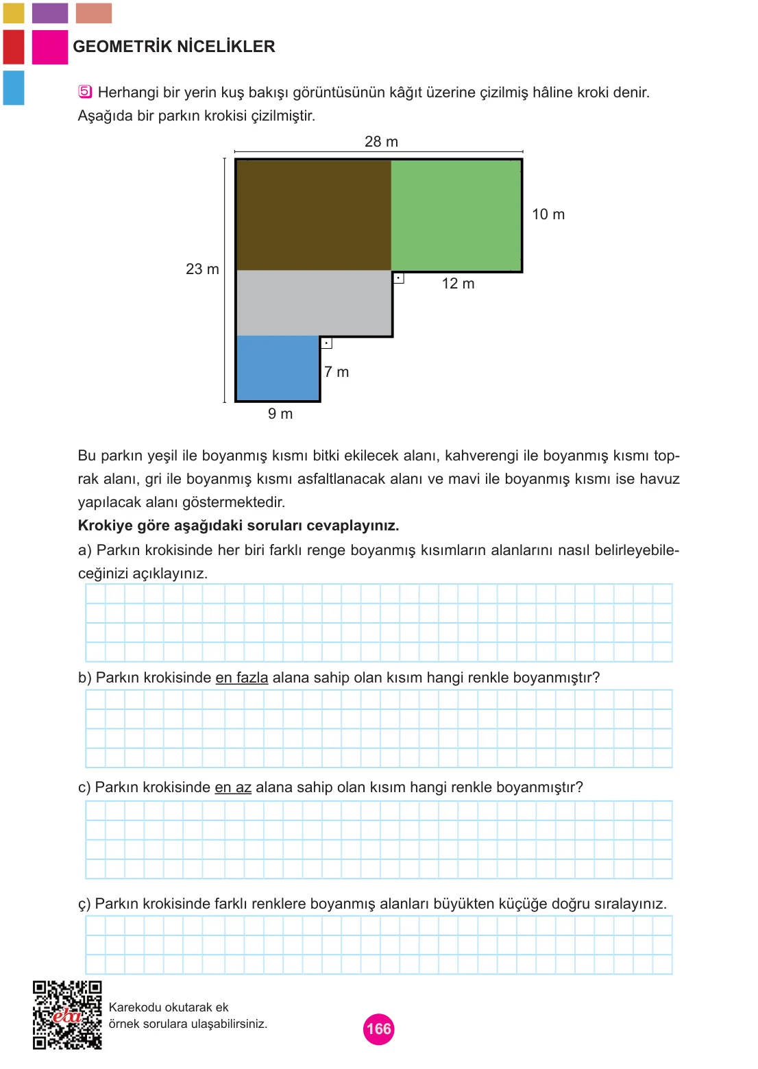 5. Sınıf Matematik Ders Kitabı Cevapları Meb Yayınları 1. Kitap Sayfa 166