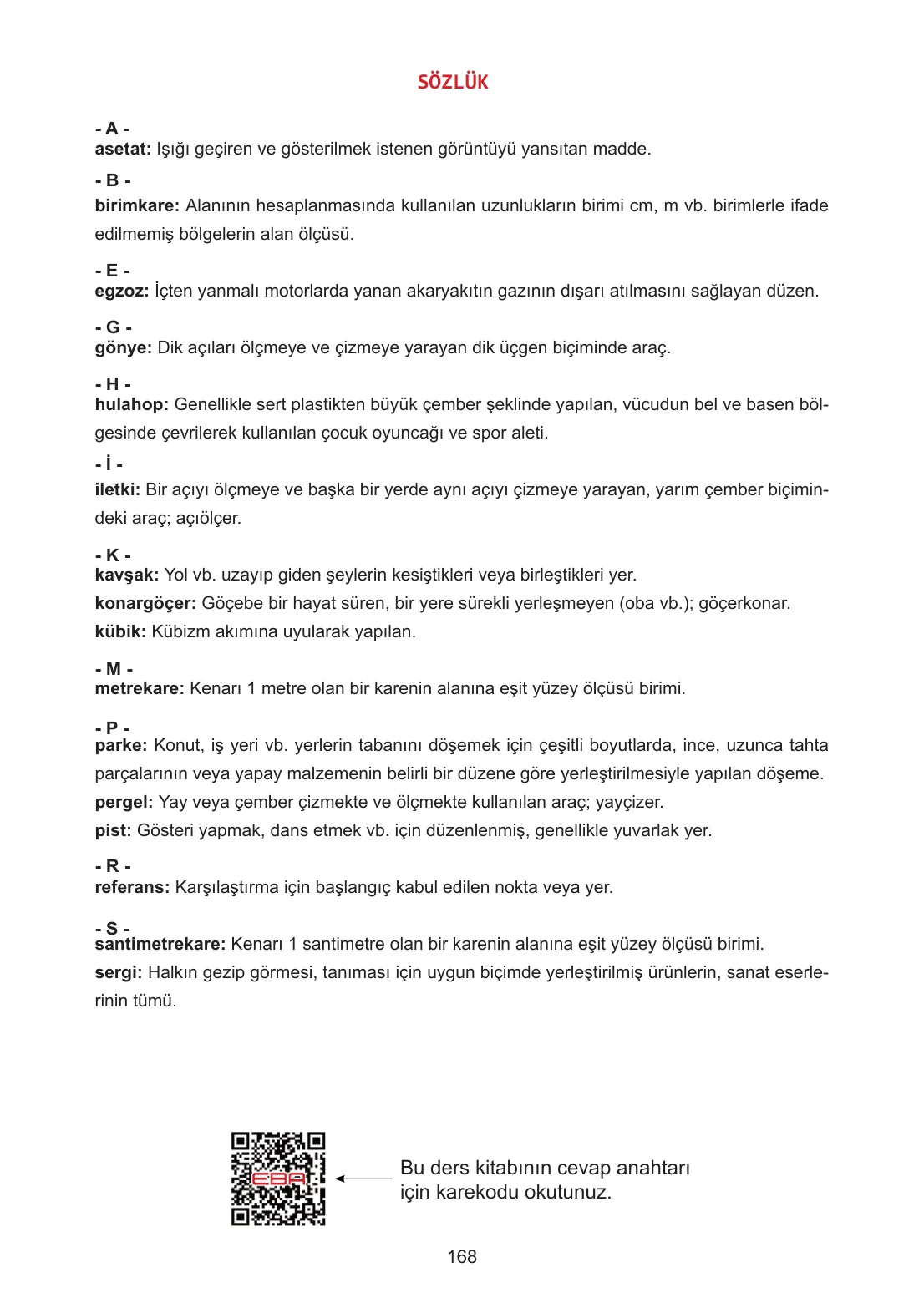 5. Sınıf Matematik Ders Kitabı Cevapları Meb Yayınları 1. Kitap Sayfa 168