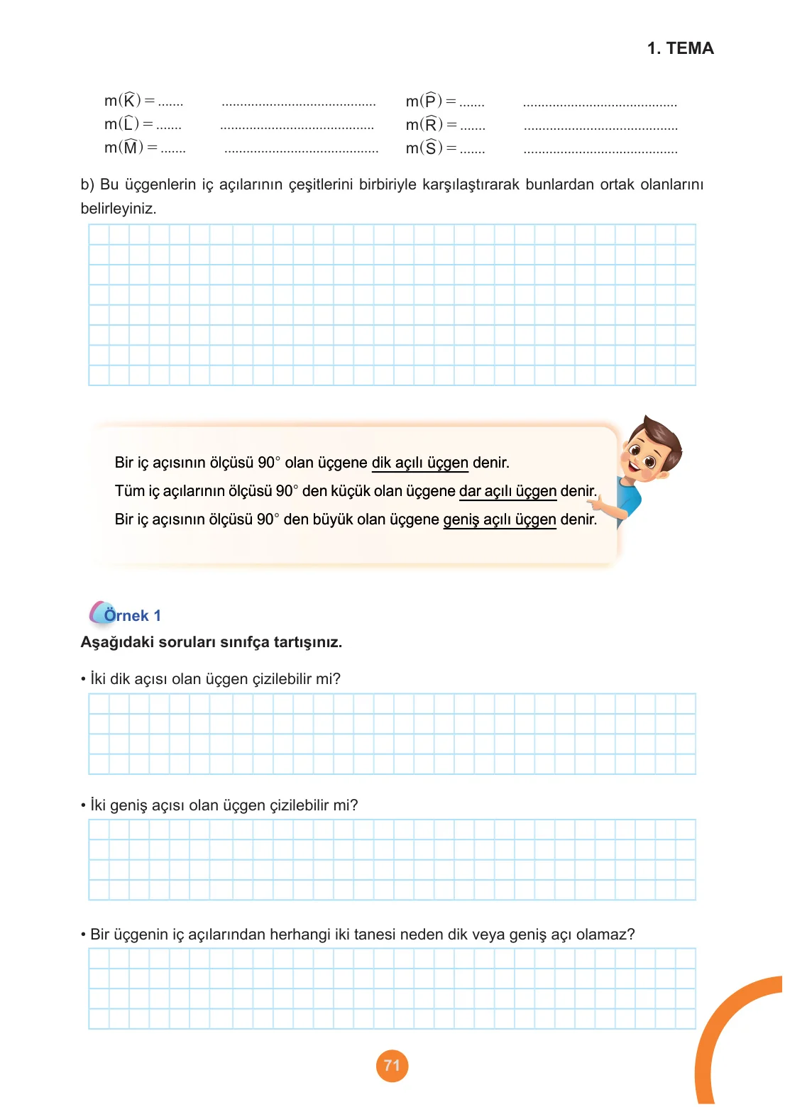 5. Sınıf Matematik Ders Kitabı Cevapları Meb Yayınları 1. Kitap Sayfa 71