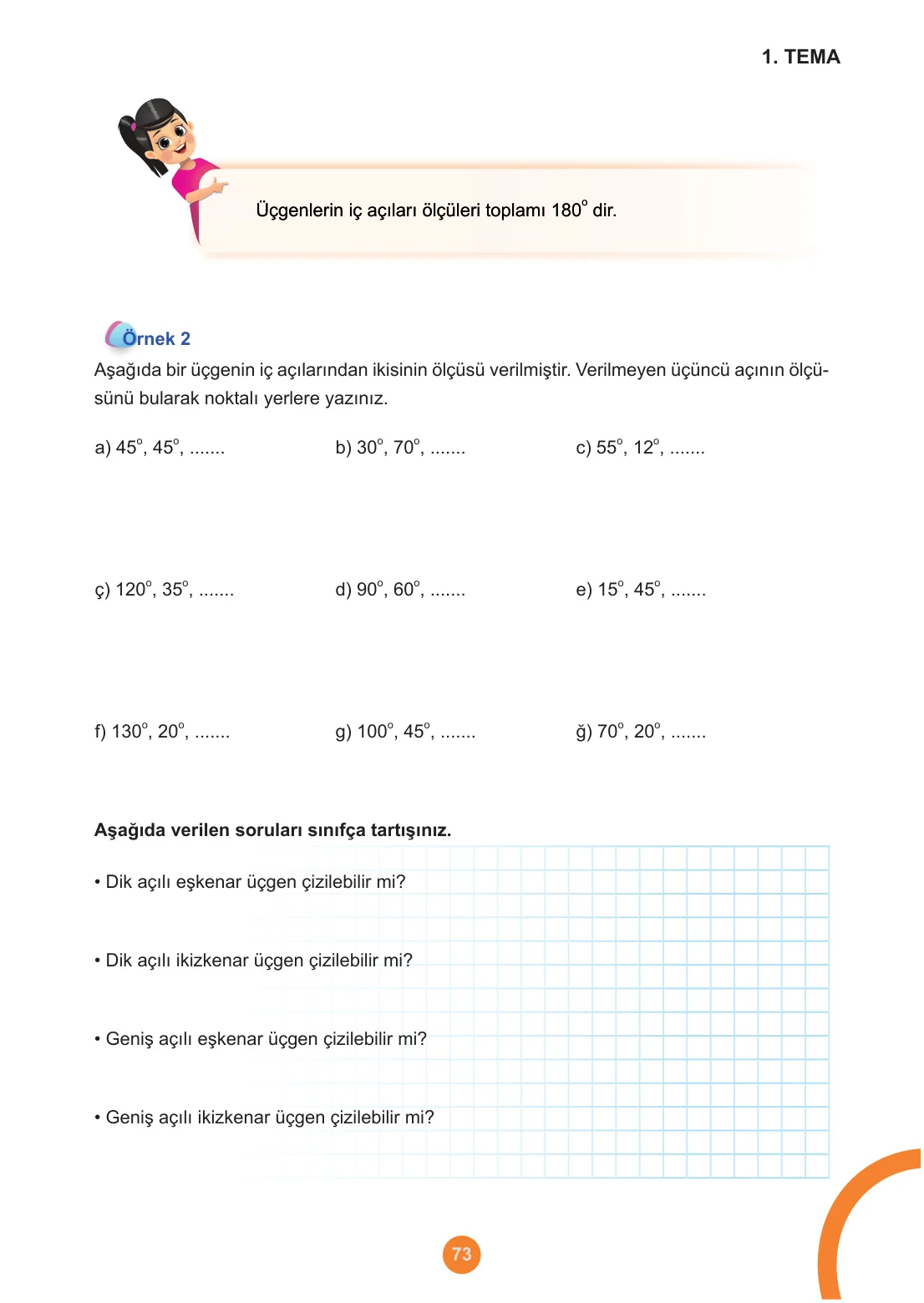 5. Sınıf Matematik Ders Kitabı Cevapları Meb Yayınları 1. Kitap Sayfa 73