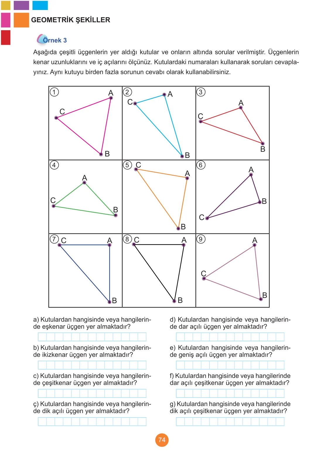 5. Sınıf Matematik Ders Kitabı Cevapları Meb Yayınları 1. Kitap Sayfa 74