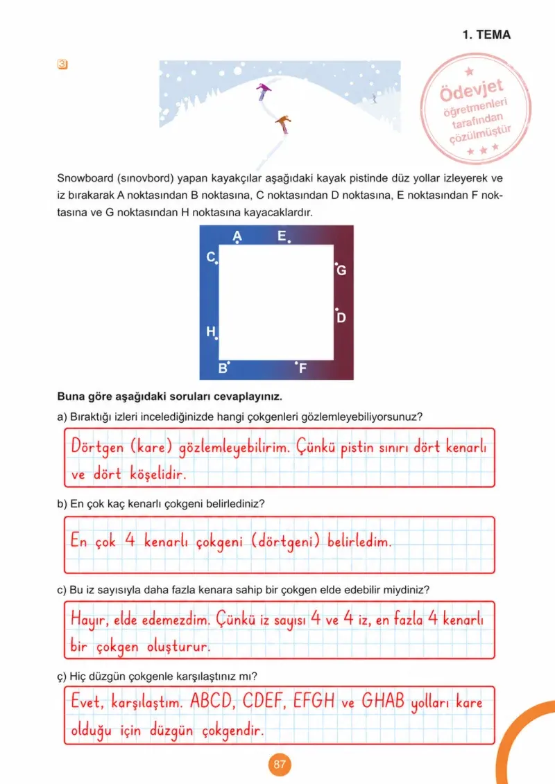 5. Sınıf Matematik Ders Kitabı Cevapları Meb Yayınları 1.Kitap Sayfa 87 Çözüm Görseli