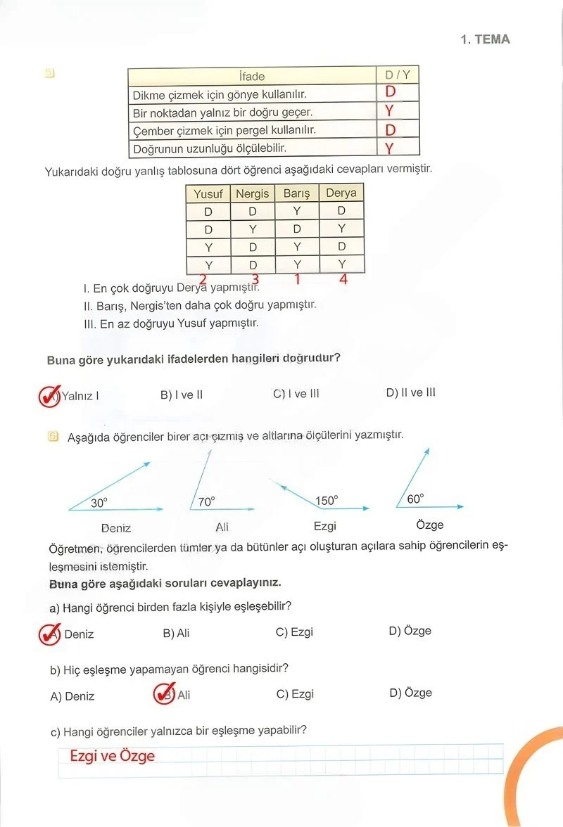 5. Sınıf Matematik Ders Kitabı Cevapları Meb Yayınları 1.Kitap Sayfa 89 Çözüm Görseli