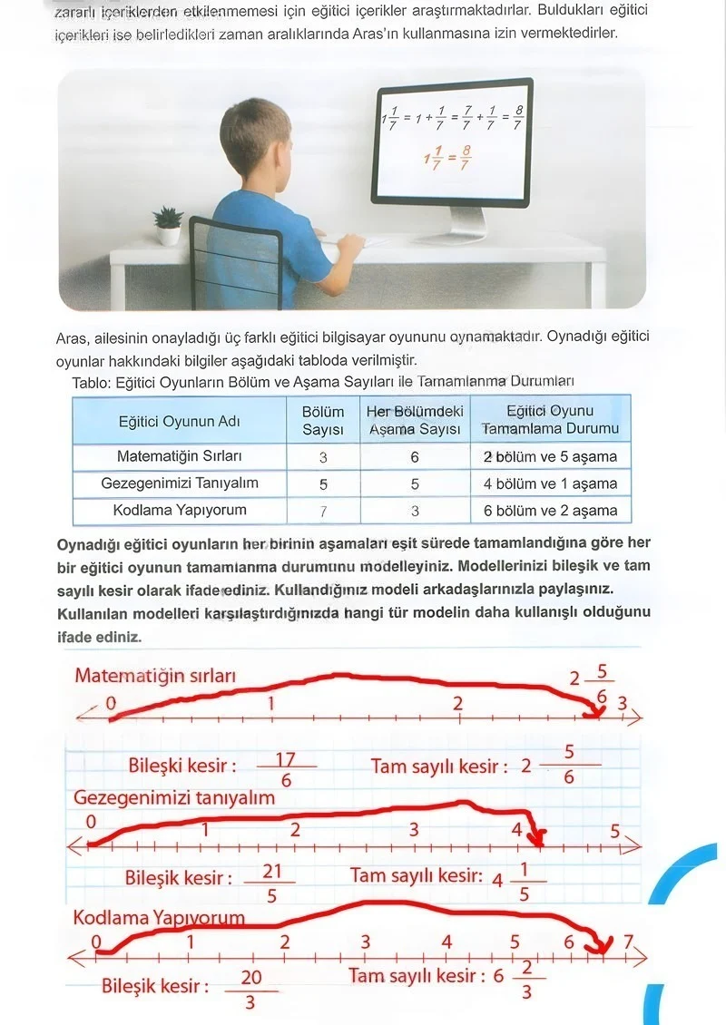 5. Sınıf Matematik Ders Kitabı Cevapları Meb Yayınları 2.Kitap Sayfa 19 Çözüm Görseli