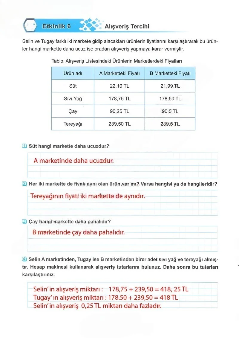 5. Sınıf Matematik Ders Kitabı Cevapları Meb Yayınları 2.Kitap Sayfa 42 Çözüm Görseli