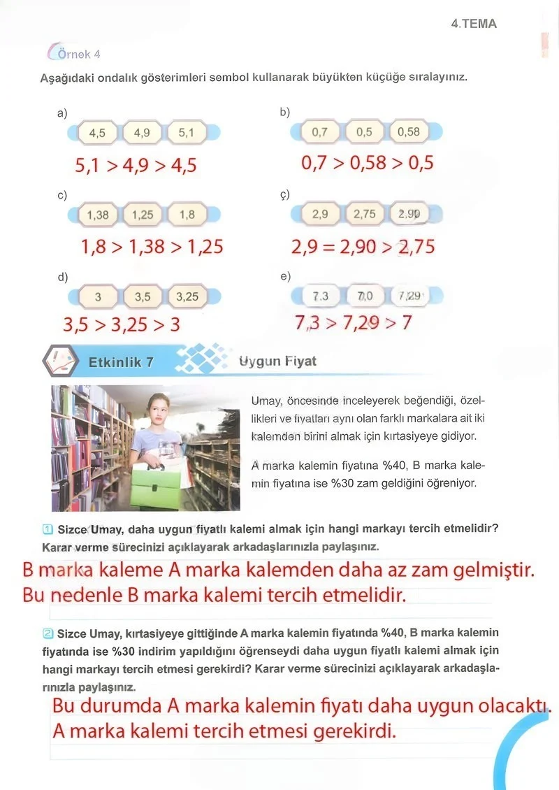 5. Sınıf Matematik Ders Kitabı Cevapları Meb Yayınları 2.Kitap Sayfa 43 Çözüm Görseli