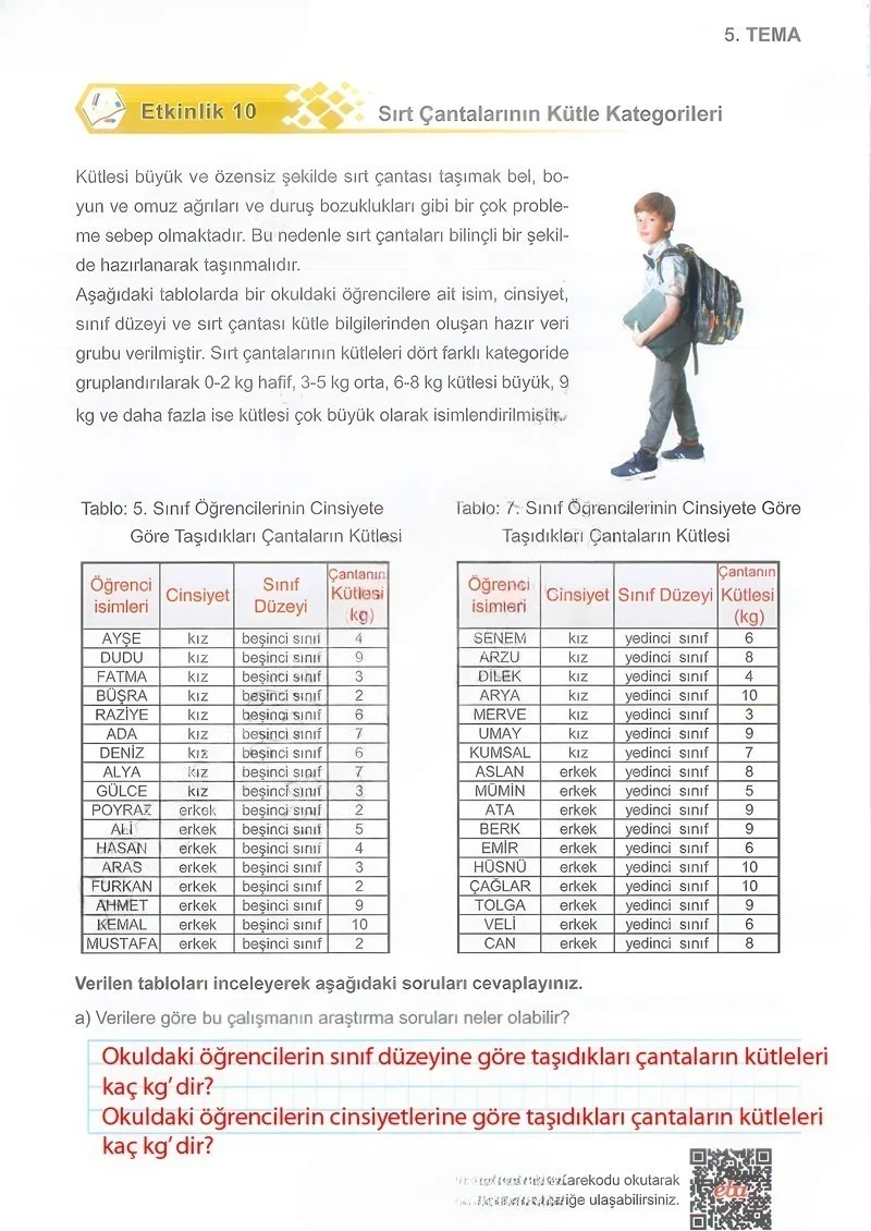 5. Sınıf Matematik Ders Kitabı Cevapları Meb Yayınları 2.Kitap Sayfa 91 Çözüm Görseli
