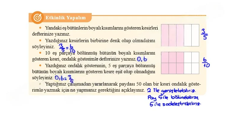 5. Sınıf Matematik Ders Kitabı Cevapları Özgün Yayınları Sayfa 117 Çözüm Görseli